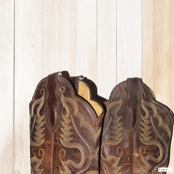 Justin Vintage Western Leather Boots - Picture 3 of 15